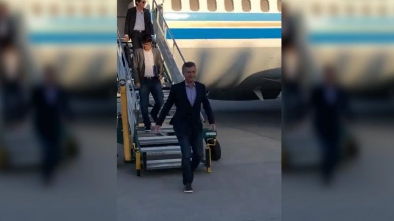 Macri usó el avión presidencial para hacer campaña en Tucumán