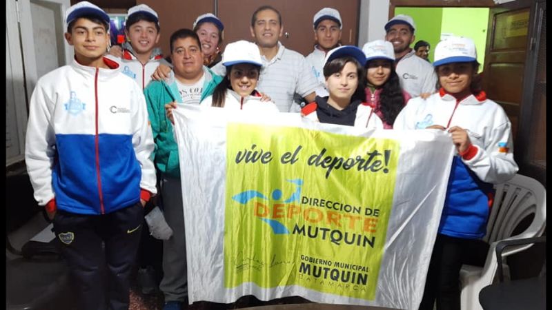 Deportistas de Mutquín compiten en los Juegos Evita en Mar del Plata