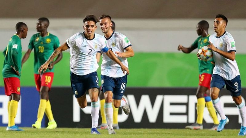 Argentina venció a Camerún y lidera su Grupo del Mundial Sub 17