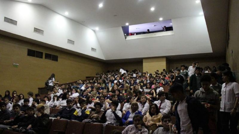 Alumnos presentes en los Intercolegiales Audiovisuales