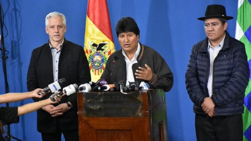 Evo Morales: "Convoco a nuevas elecciones generales"