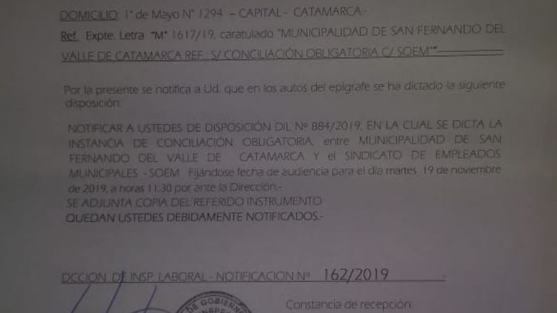 Dictaron la conciliación obligatoria por el conflicto del SOEM