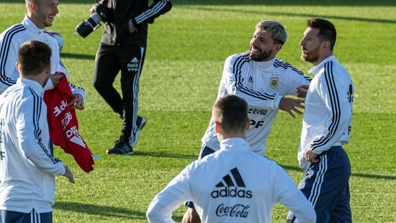 Messi se sumó a los trabajos de la Selección Argentina