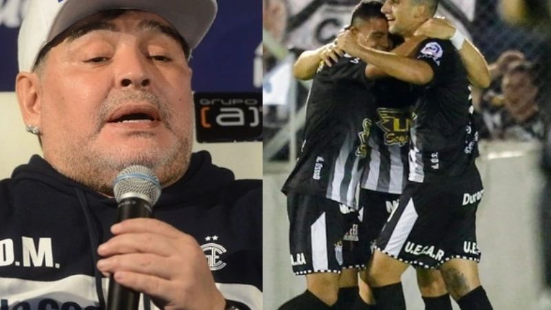 Arenga viral de Maradona al rival de River en la Copa Argentina