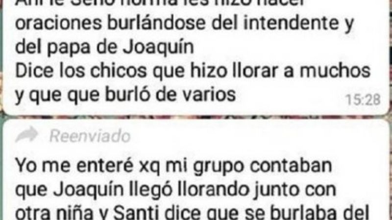 Escándalo: maestra dictó oraciones con burlas sobre las elecciones