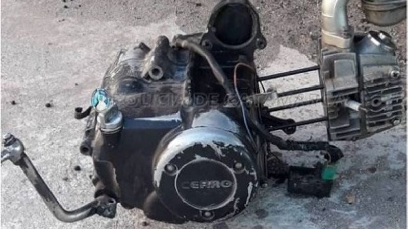 Recuperan partes de una motocicleta sustraída en Capayán