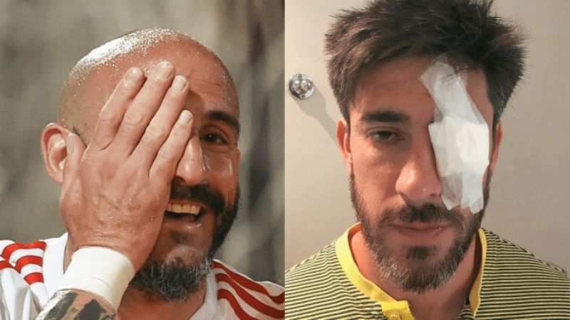 En el festejo, Pinola ¿le dedicó el gol a Pablo Pérez?