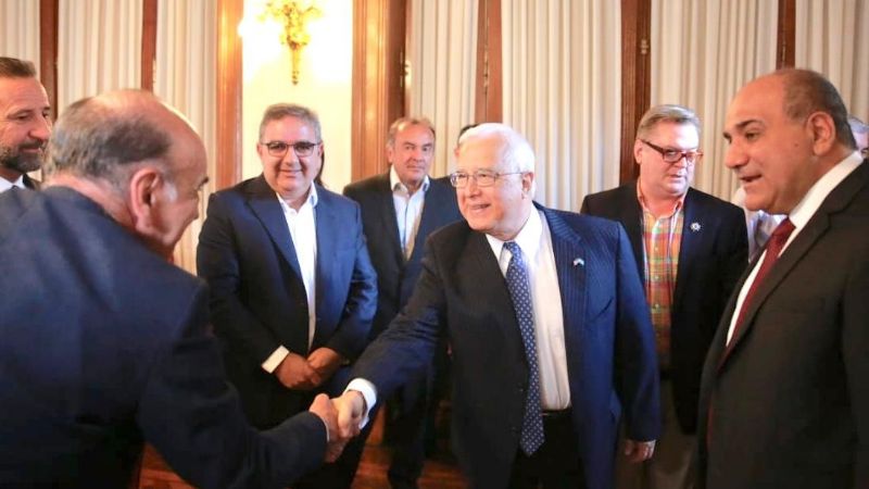 Jalil junto al embajador de Estados Unidos en Argentina