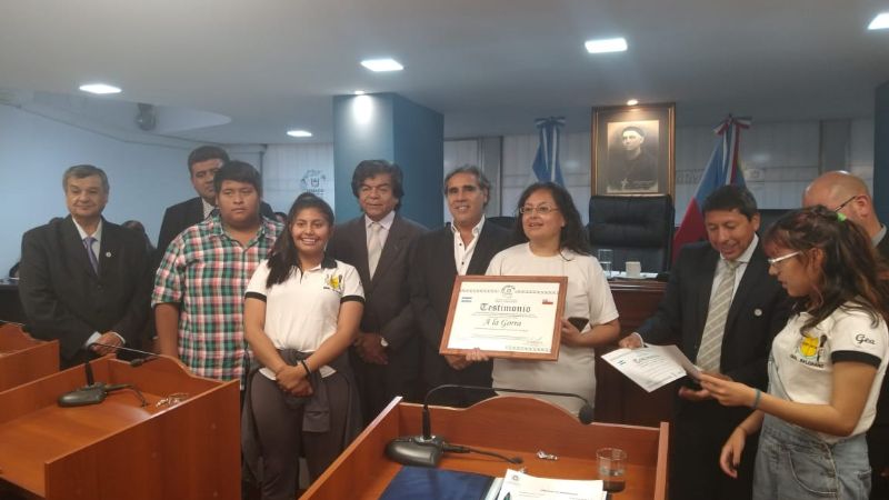 Escuelas de Santa María fueron distinguidas en el Senado