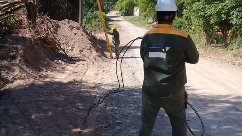 Extensión de líneas en barrios de Chumbicha