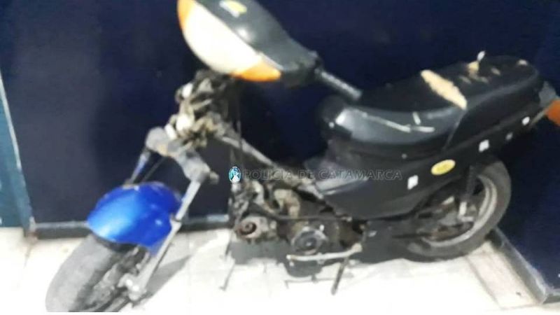 Secuestran una moto abandonada