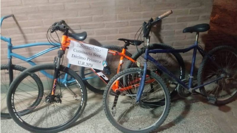 Tres menores involucrados en el robo de bicicletas en Valle Chico