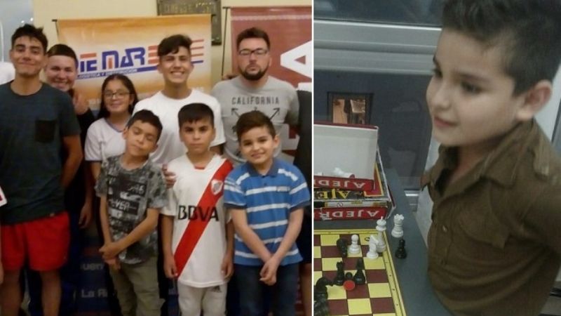 La UTHGRA felicitó a su pequeño ajedrecista Camilo Moya
