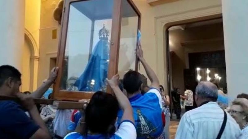 La Madre del Valle visita la Catedral de Santiago del Estero
