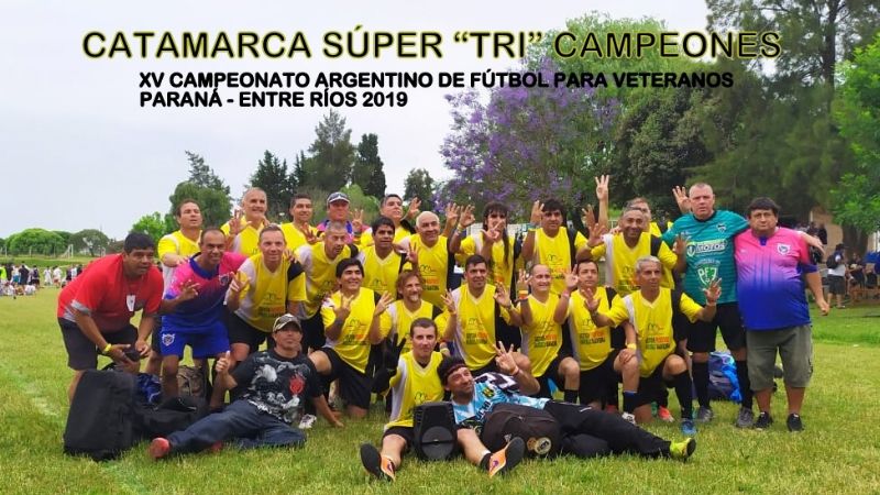 Catamarca “Tricampeón” de la Súper, en el Argentino de Veteranos