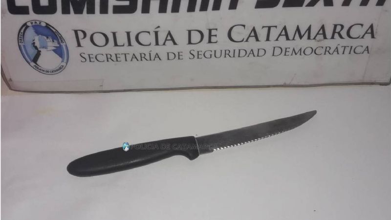 Aprehenden a un ladrón con un cuchillo