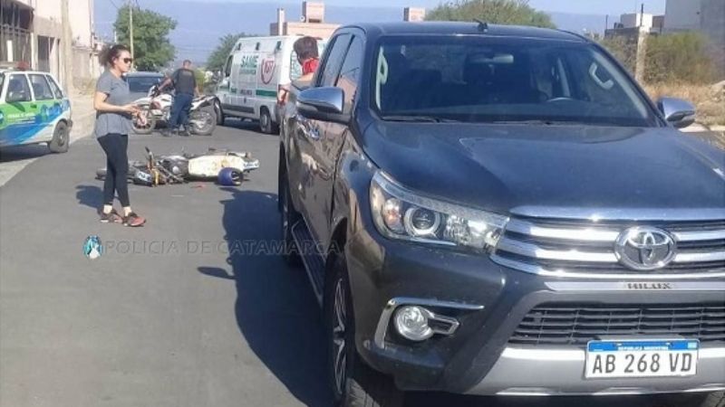Violento choque en la zona alta