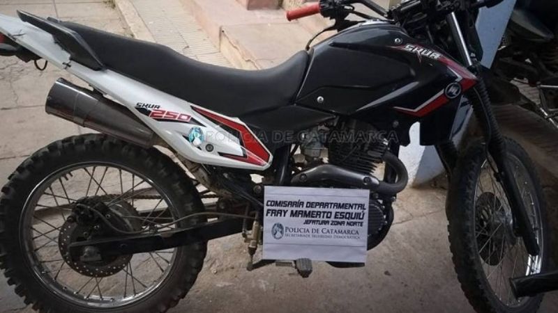 Secuestran una moto en Fray Mamerto Esquiú