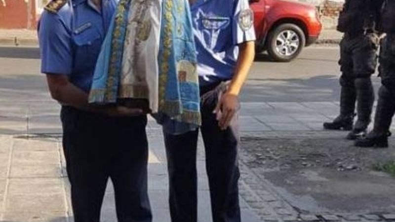 Visita de la Virgen del Valle a la Jefatura General de Policía