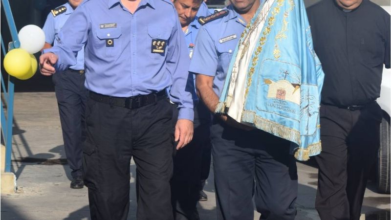 Visita de la Virgen del Valle a la Jefatura General de Policía