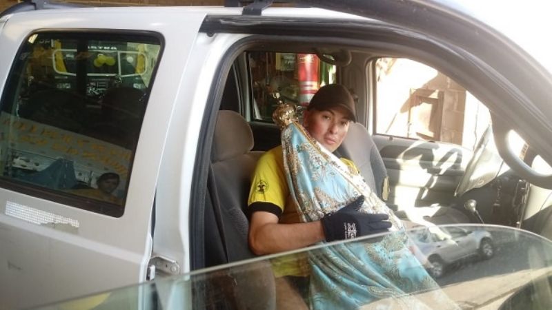 Brigadistas contra incendios forestales recibieron la visita de la Virgen