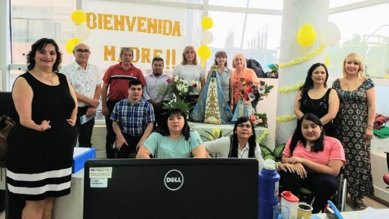 La Madre del Valle sigue su itinerario por las instituciones y organismos públicos