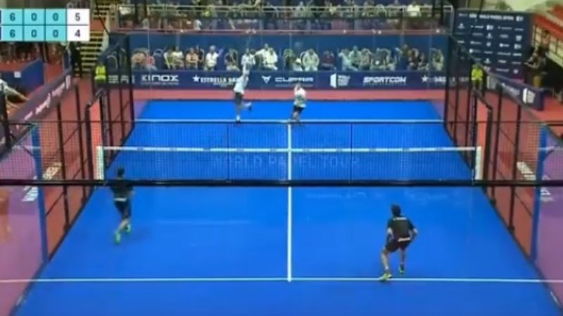 Impresionante jugada del "Pollito" Tapia: le dicen el “Spiderman” del padel