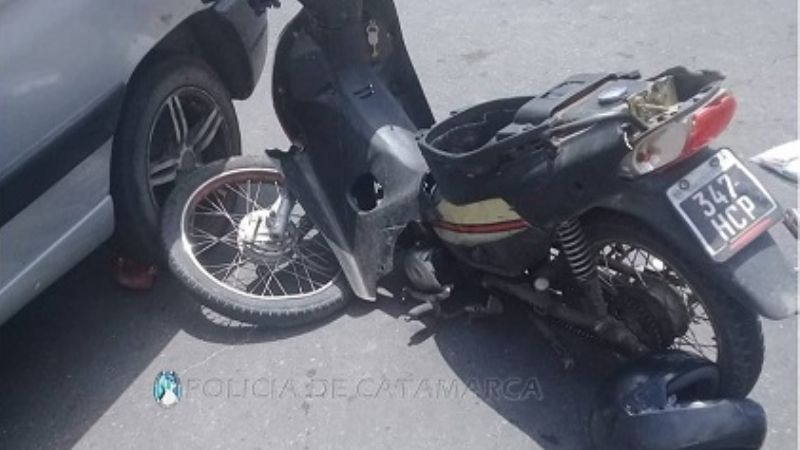 Choque en la esquina de dos avenidas