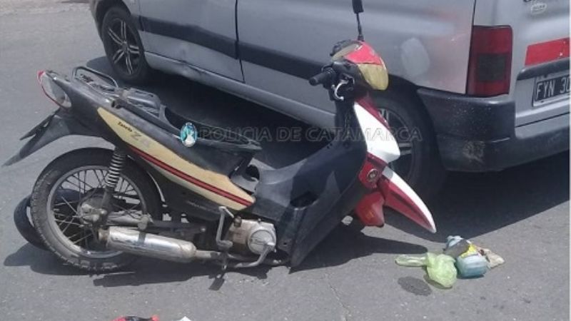 Choque en la esquina de dos avenidas