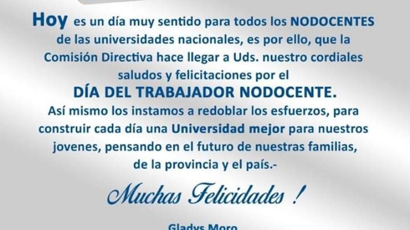 Día del Nodocente universitario