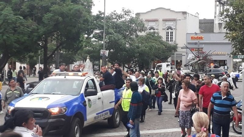 Tránsito Municipal recibió la visita de la Madre del Valle