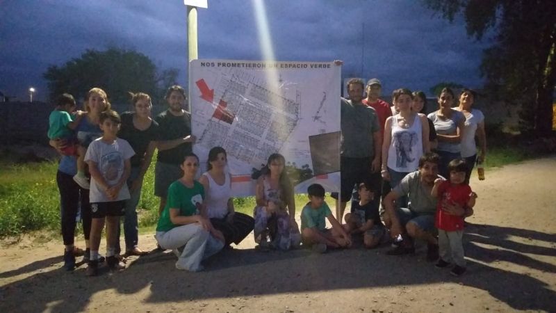 Vecinos del barrio Las Vertientes se quedaron sin espacio verde en Valle Viejo