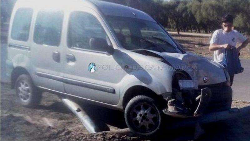 Chocó contra un poste