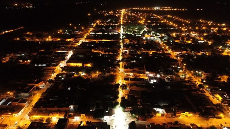 Inició la obra de reconversión a led el microcentro de Santa María