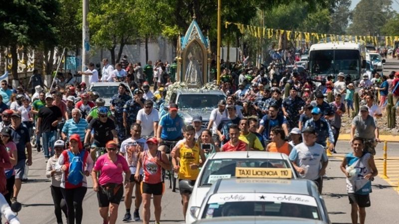 Histórico traslado de la Madre del Valle hasta la  Gruta
