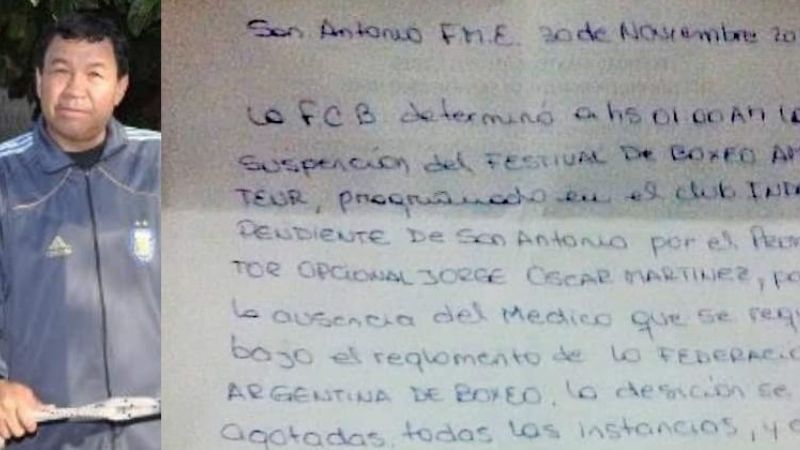 Bochorno en el boxeo, suspendido por falta de médico
