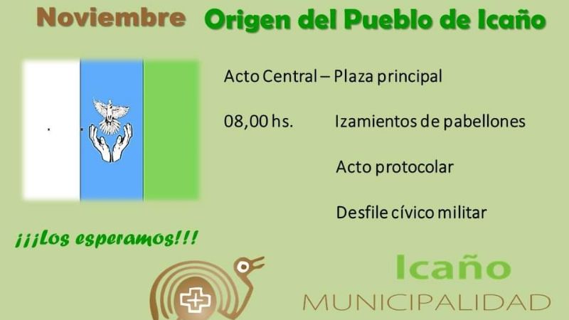 4 de noviembre: 248° aniversario del origen de Icaño