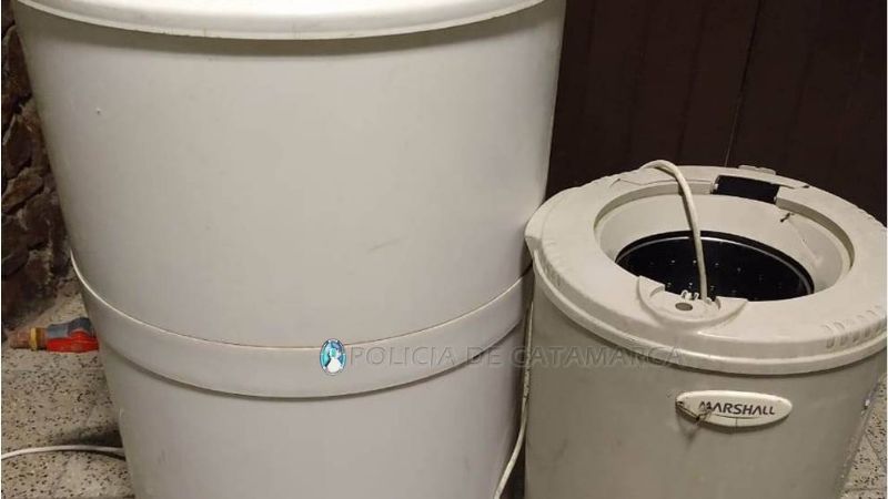 Se escondió en un descampado con electrodomésticos robados