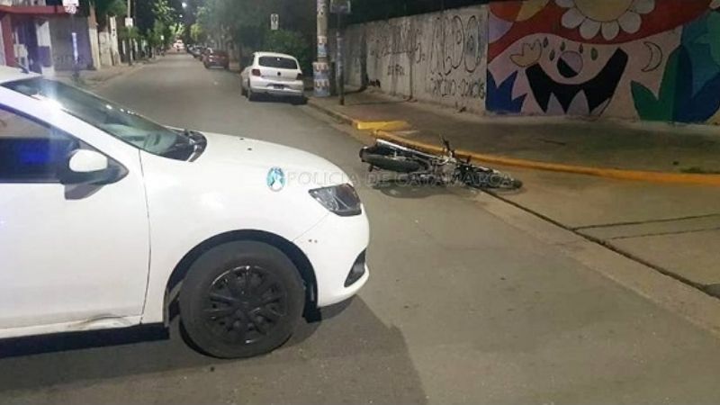 Choque en una esquina céntrica