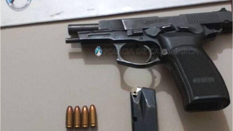 Discutió con su vecino y realizó disparos al aire