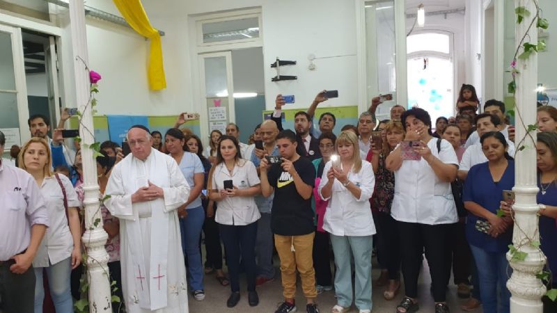 Emotivo recibimiento a la Madre del Valle en Sanidad Municipal