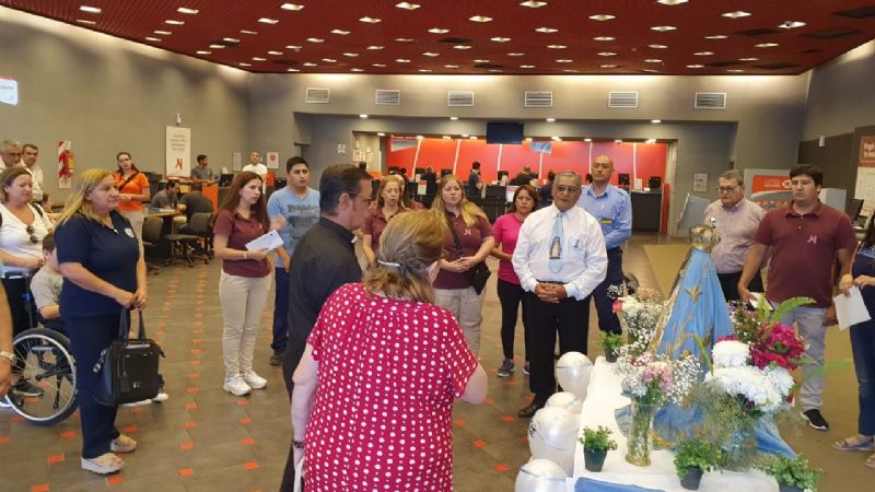 Emotivo recibimiento a la Madre del Valle en Sanidad Municipal
