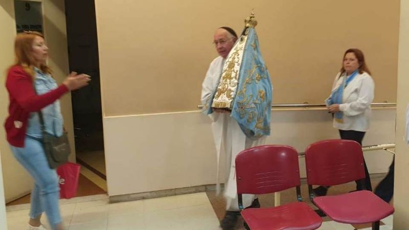 La Virgen del Valle en el Instituto del Diagnóstico