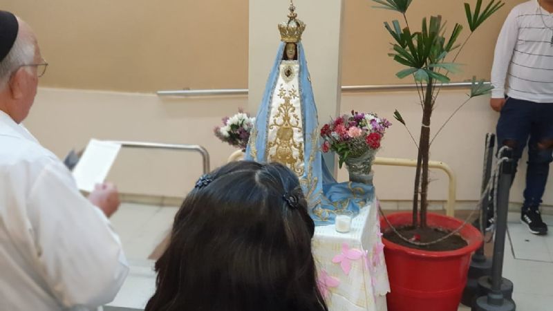 La Virgen del Valle en el Instituto del Diagnóstico