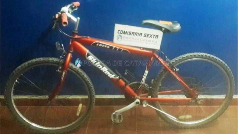 Aprehenden a un joven y recuperan una bicicleta