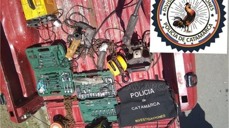 Esclarecen robo en un campo