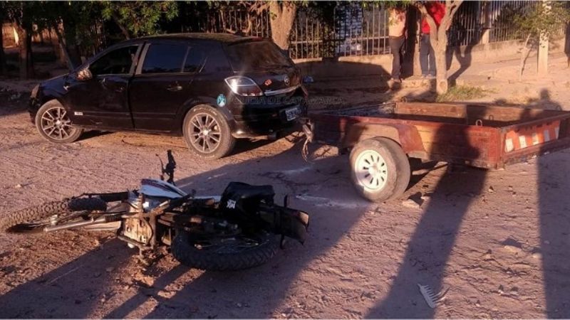 Motociclistas lesionados