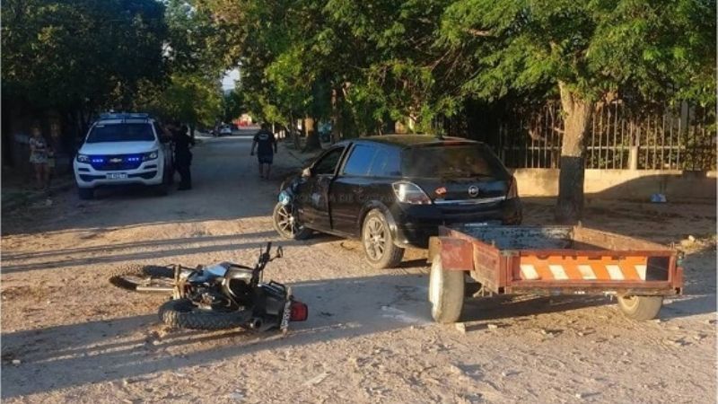 Motociclistas lesionados