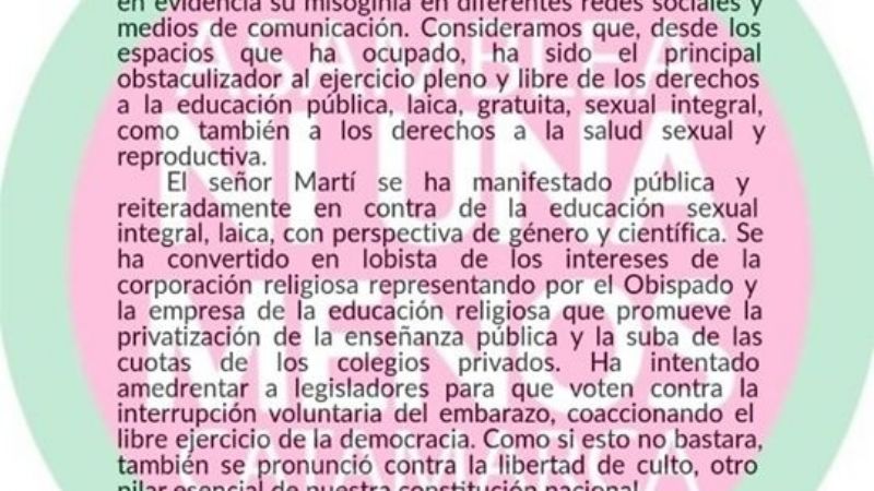 Colectivos feministas repudian a funcionario designado en Educación