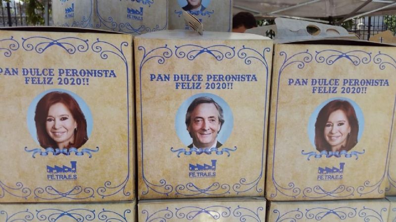 “Pan Dulce Peronista” que se vende en las inmediaciones del Congreso